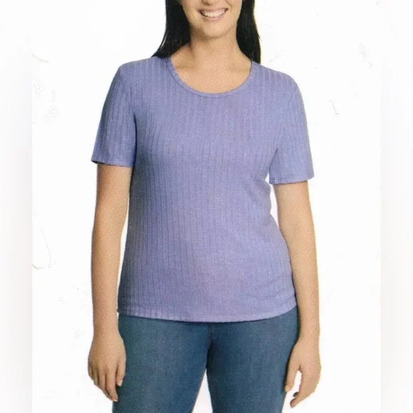 Vintage America Ladies' Slub Ribbed Tees - Picture 1 of 10